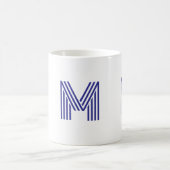 Monogramm Anfangsbuchstabe Einfach Minimal Modern  Kaffeetasse (Mittel)