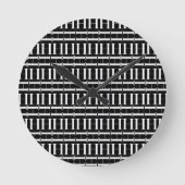 Monogramm-Anfangsbuchstabe H, wählen Runde Wanduhr (Vorderseite)