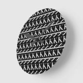 Monogramm-Anfangsbuchstabe K, wählen Runde Wanduhr (Winkel)