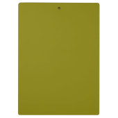 Monogramm Anfangsbuchstabe minimalistisches Salbei Klemmbrett (Rückseite)