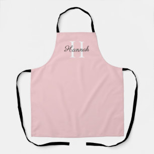 Monogramm Anfangsbuchstabe mit Namen Pink Schürze