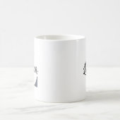 Monogramm Anfangsbuchstabe Name Kaffeetasse (Mittel)
