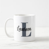 Monogramm Anfangsbuchstabe Name Kaffeetasse (Links)