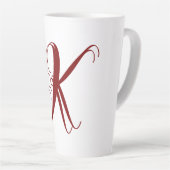 Monogramm Anfangsbuchstabe Name Skript Minimale Ho Milchtasse (Rechte Ecke)