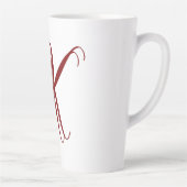 Monogramm Anfangsbuchstabe Name Skript Minimale Ho Milchtasse (Rechts)