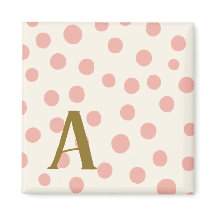 Monogramm Anfangsbuchstabe Punkte Muster
