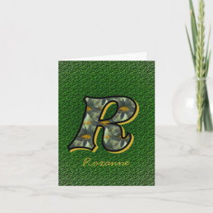 Monogramm Anfangsbuchstabe R Gänseblümchen Kunst P