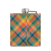 Monogramm-Anfangsbuchstabe Rustikale Hochzeit Tart Flachmann (Rückseite)