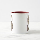 Monogramm Anfangsbuchstabe S Elegant Vintage Blume Tasse (Zentrum)