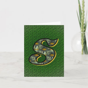 Monogramm Anfangsbuchstabe S Gänseblümchen Kunst P