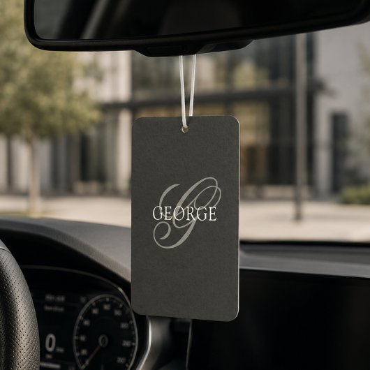 Monogramm Anfangsbuchstabe Skript Auto Autolufterfrischer