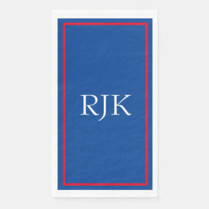 Monogramm Anfangsbuchstaben Benutzerdefiniert Rot Serviette