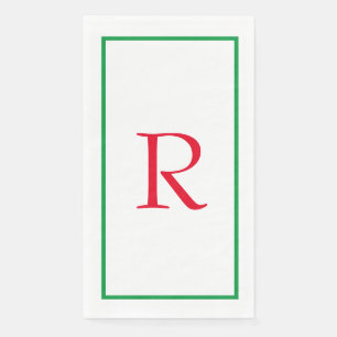 Monogramm Anfangsbuchstaben Benutzerdefinierter Na Serviette
