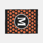 Monogramm Anfangsbuchstaben Name Buchstabe M Sketl Fleecedecke (Vorderseite (Horizontal))