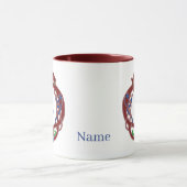 Monogramm Anfangsbuchstaben Name keltisches Design Tasse (Zentrum)