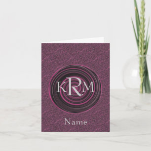 Monogramm Anfangsbuchstaben Pflaumenwirbel Persona