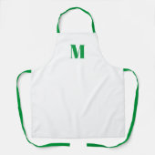 Monogramm Anfangsgrün anpassen Schürze (Vorderseite)