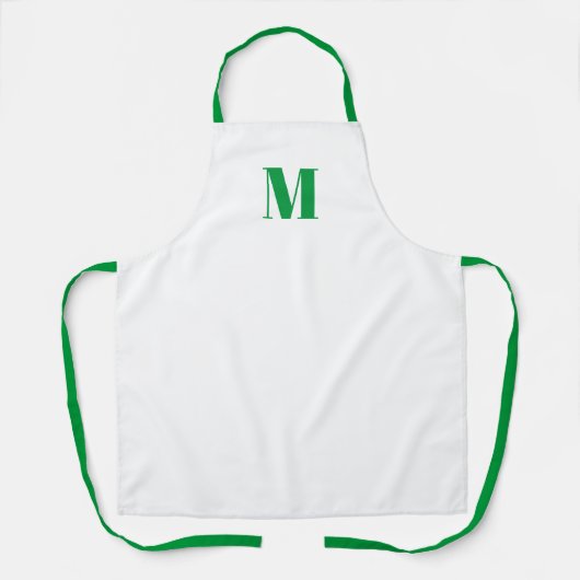 Monogramm Anfangsgrün anpassen Schürze (Vorderseite)