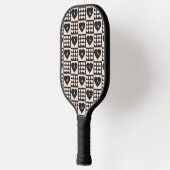 Monogramm Anfangsharts Personalisiert überprüft Pickleball Schläger (Links)