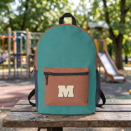 Monogramm-Anfangsmulticolor Bedruckter Rucksack