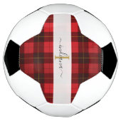 Monogramm Anfangsname Kariert Tartan Wallace Fußball (Gedreht)