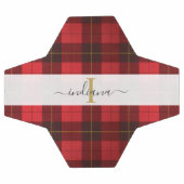 Monogramm Anfangsname Kariert Tartan Wallace Fußball (Flach)