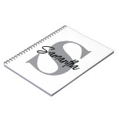 Monogramm Anfangsname Notizblock (Linke Seite)