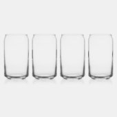 Monogramm Anfangsname Personalisierte Hochzeitspar Dosenglas (Links)