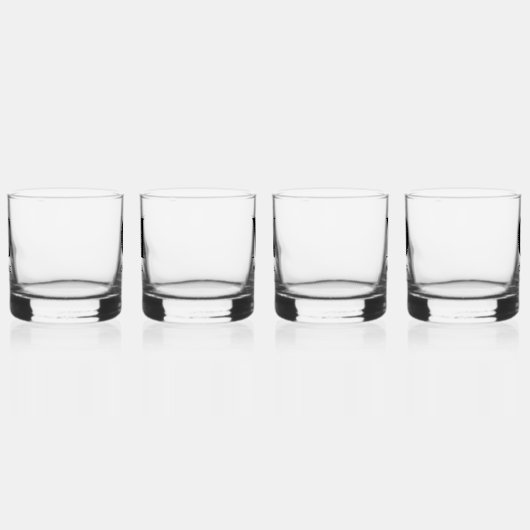 Monogramm Anfangsname Personalisierte Hochzeitspar Whiskyglas (Links)