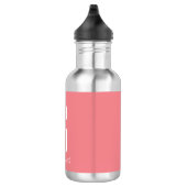 Monogramm-Anfangsnamensmodernes Edelstahlflasche (Rechts)