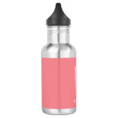 Monogramm-Anfangsnamensmodernes Edelstahlflasche (Links)