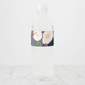 Monogramm Anfangswasserflasche Etikett Baby Pink C (Rückseite)