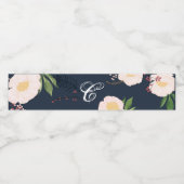 Monogramm Anfangswasserflasche Etikett Baby Pink C (Einzelnes Label)