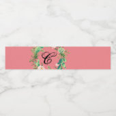 Monogramm Anfangswasserflasche - Etikett Bohemisch (Einzelnes Label)