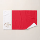 Monogramm-Anker der Nautic Family Badhandtuch Set (Handtuch)