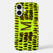 Monogramm Anpassbare Coole Ausschneidung einzigart Case-Mate iPhone Hülle (Rückseite)