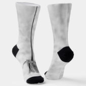 Monogramm Anpassbare Coole Rose Socken (Gewinkelt)