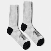 Monogramm Anpassbare Coole Rose Socken (Rechts)