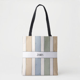 Monogramm anständige Streifen-Tasche Tasche