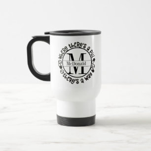 Monogramm-Apotheker/Techniker Reisebecher