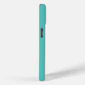 Monogramm Aqua Case-Mate iPhone Hülle (Rückseite / Rechts)