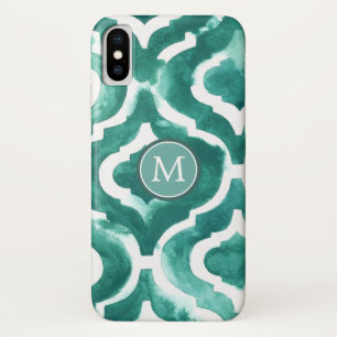 Monogramm  Aquamarine-Motiv IV Case-Mate iPhone Hülle