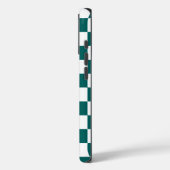 Monogramm Aquamarines weißes Prüfmuster Case-Mate iPhone Hülle (Rückseite / Links)