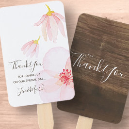 Monogramm Aquarell-Blume. Frühjahrs-Hochzeitsfest  Fächer