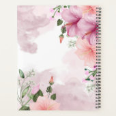 Monogramm Aquarellfarben-Blume 2025 Monatlich Planer (Rückseite)