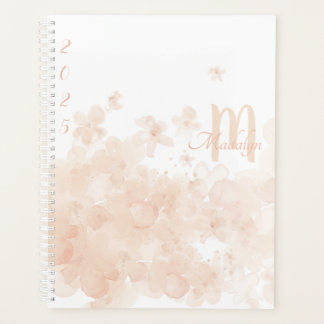 Monogramm Aquarellpastel 2025 Planer