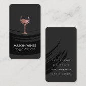 Monogramm Artistisches Pinselglas Visitenkarte (Vorne/Hinten)