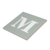 Monogramm Asche Grau zeitgenössische, ergänzende F Fliese (Seite)