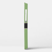 Monogramm Asparagus-Farbhintergrund Case-Mate iPhone Hülle (Rückseite / Links)
