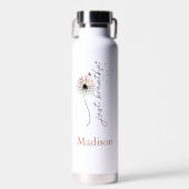 Monogramm Atmen Sie einfach den Kronleuchter Yoga  Trinkflasche (Vorne)